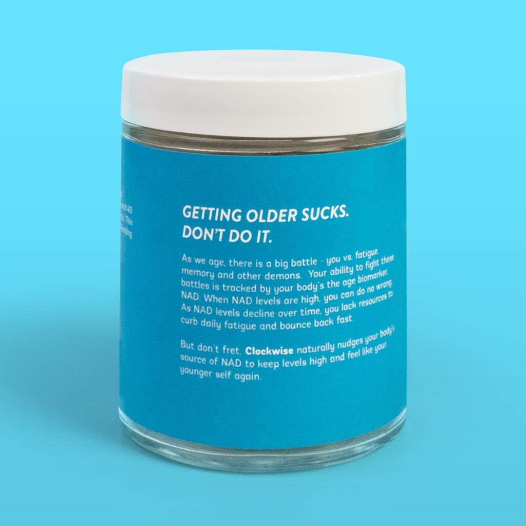 NAD Booster TruBrain Clockwise Supplement for Increased Energy and Anti-Aging Support