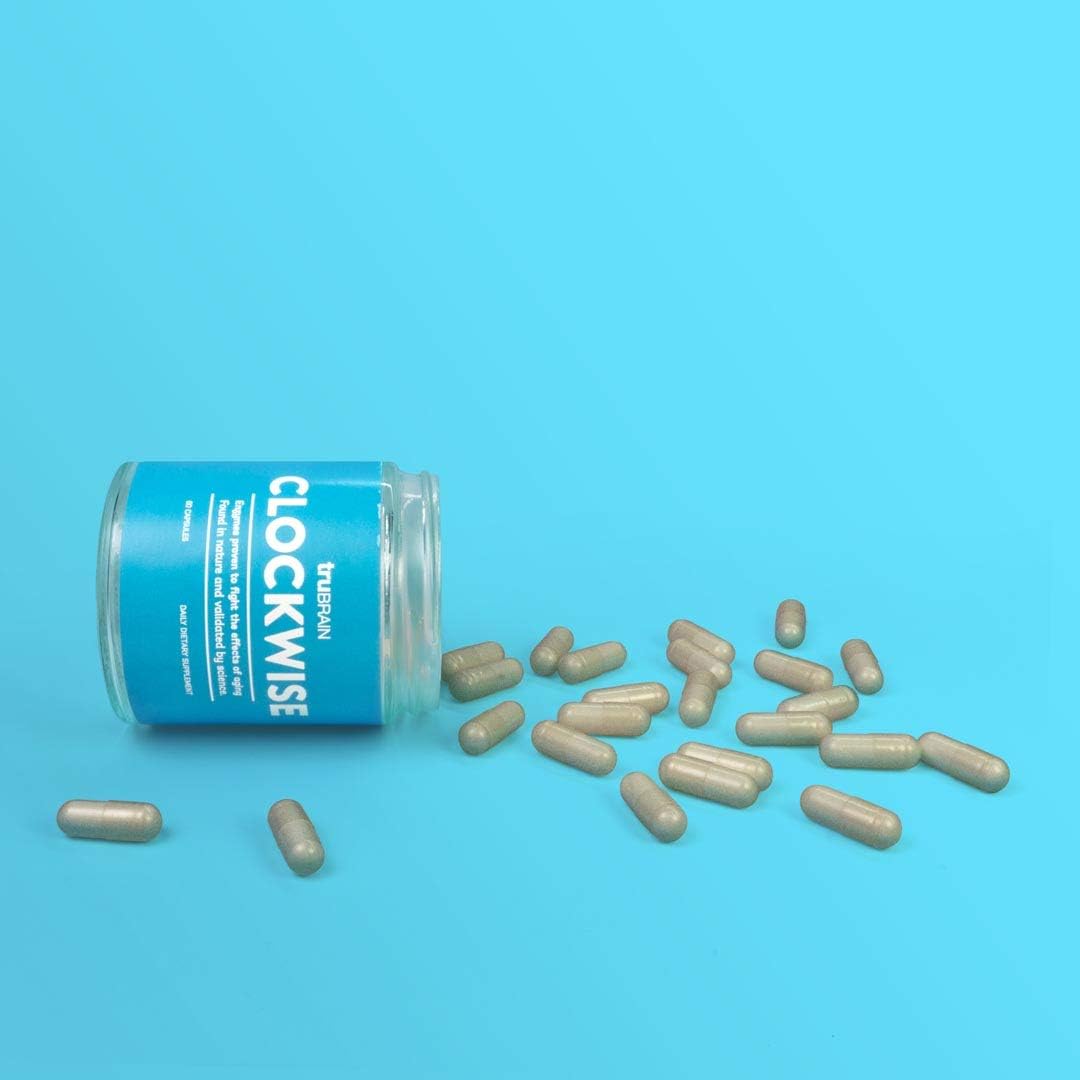 NAD Booster TruBrain Clockwise Supplement for Increased Energy and Anti-Aging Support