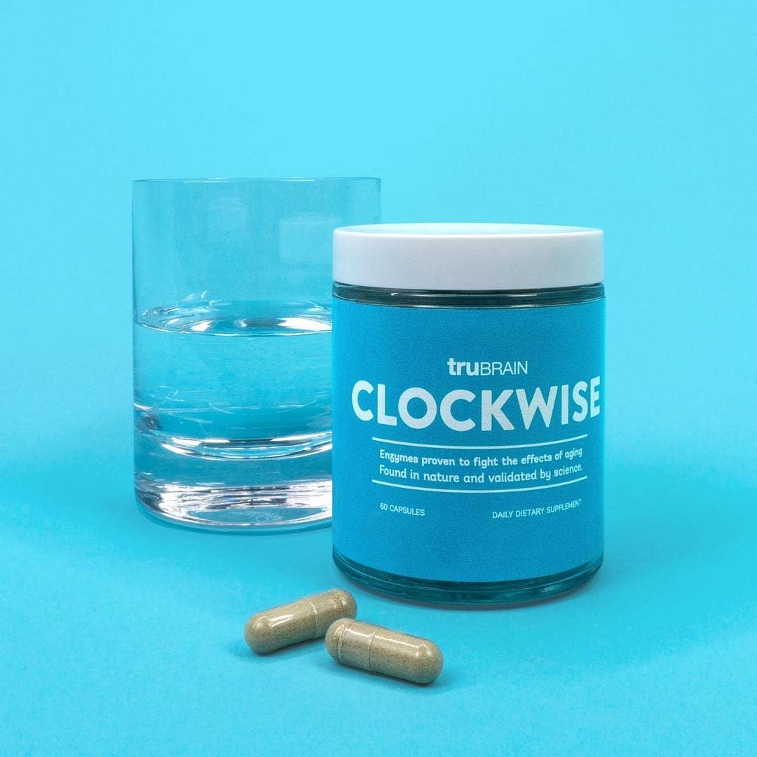 NAD Booster TruBrain Clockwise Supplement for Increased Energy and Anti-Aging Support