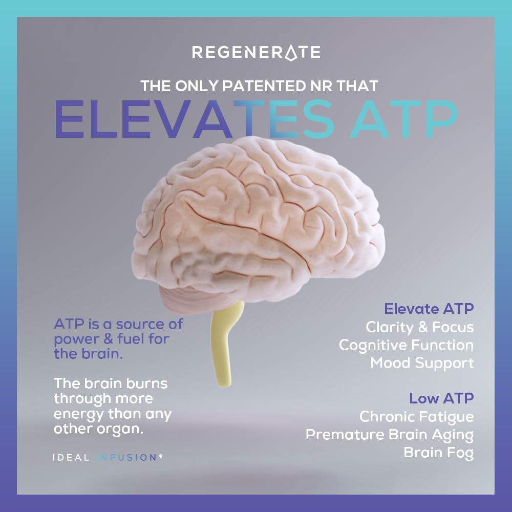 NAD & NR Biosynthesis Supplement for Cardiovascular Health & Muscle Vitality: Sustained Release Infusion Boosts ATP, NAD+, Glutathione - Vegan (60 Servings)