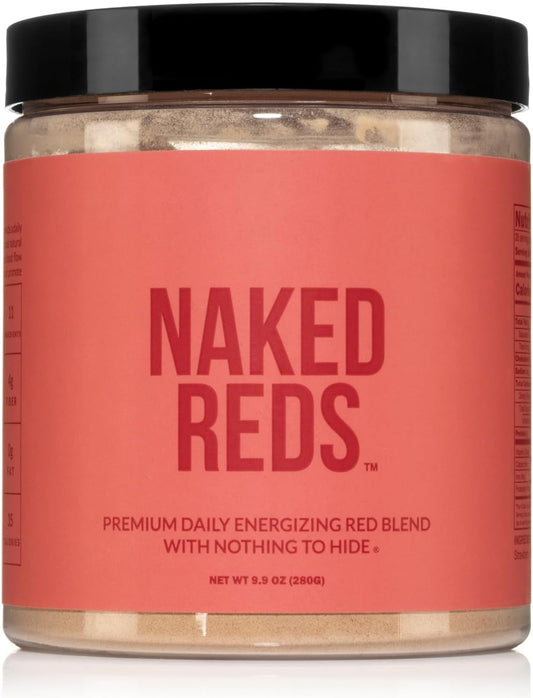 Naked Nutrition Reds Superfood Powder - Organic Polyphenol Fruit Mix, Vegan, Non-GMO, Gluten-Free - 28 Servings