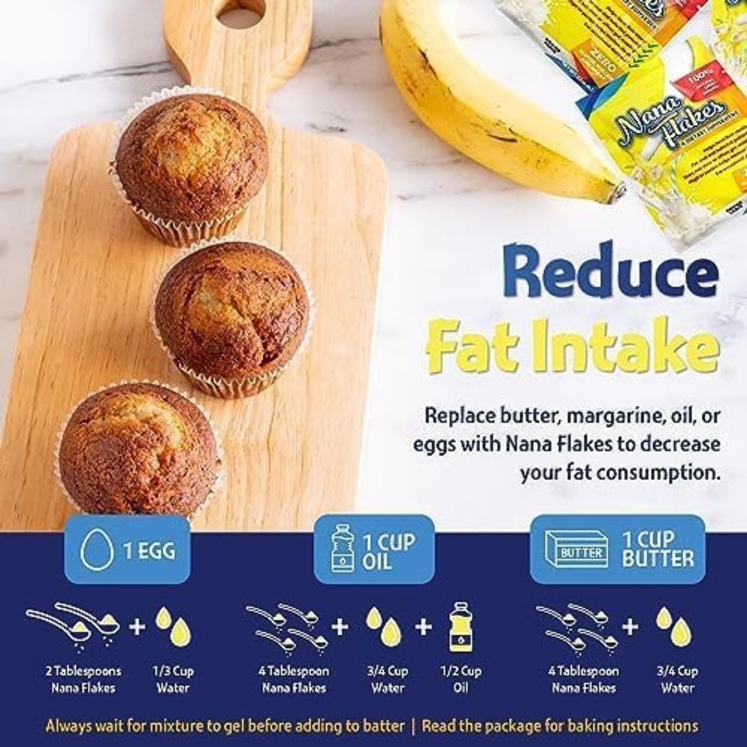 Nana Flakes by Nutritional Designs ND Labs - 100% Pure Banana Flakes Powder, Natural Remedy for Diarrhea & Heartburn, High in Protein & Fiber - 1lb Bag
