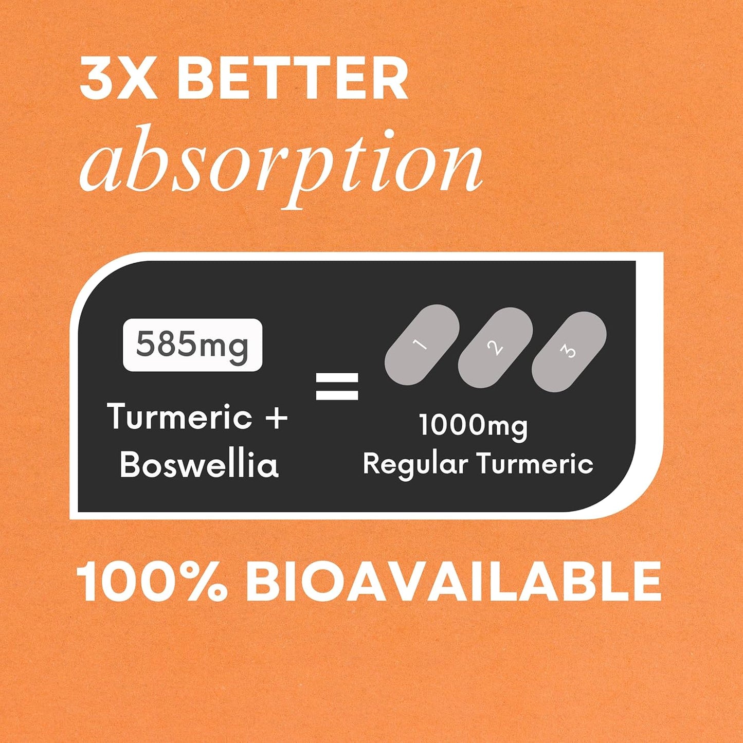 Nano Meda® Turmeric Curcumin with Boswellia | Advanced Absorption Joint Support Supplement | 60 Count, Patented Micronized Turmeric