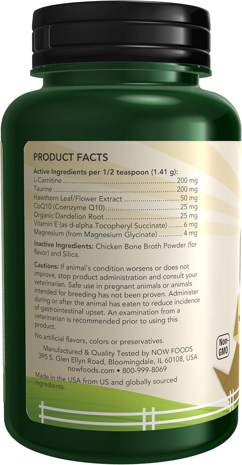 NASC Certified Cardiovascular Support Powder for Cats & Dogs - 4.5-Ounce