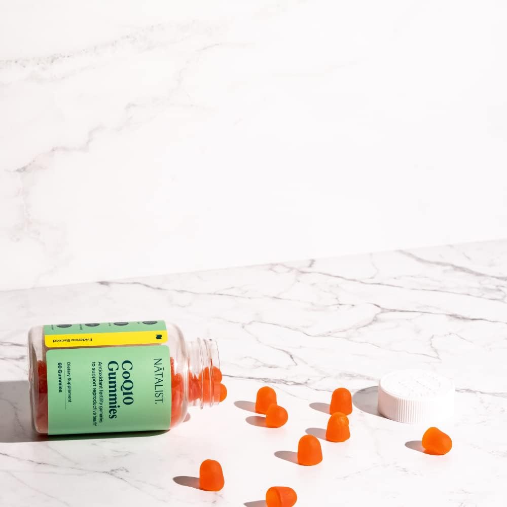 NATALIST CoQ10 Gummies: Daily Fertility Vitamin with Powerful Antioxidant Defense - Energy Support for Women & Men - Mixed Berry, Vegan, Gluten-Free - 60 Gummies