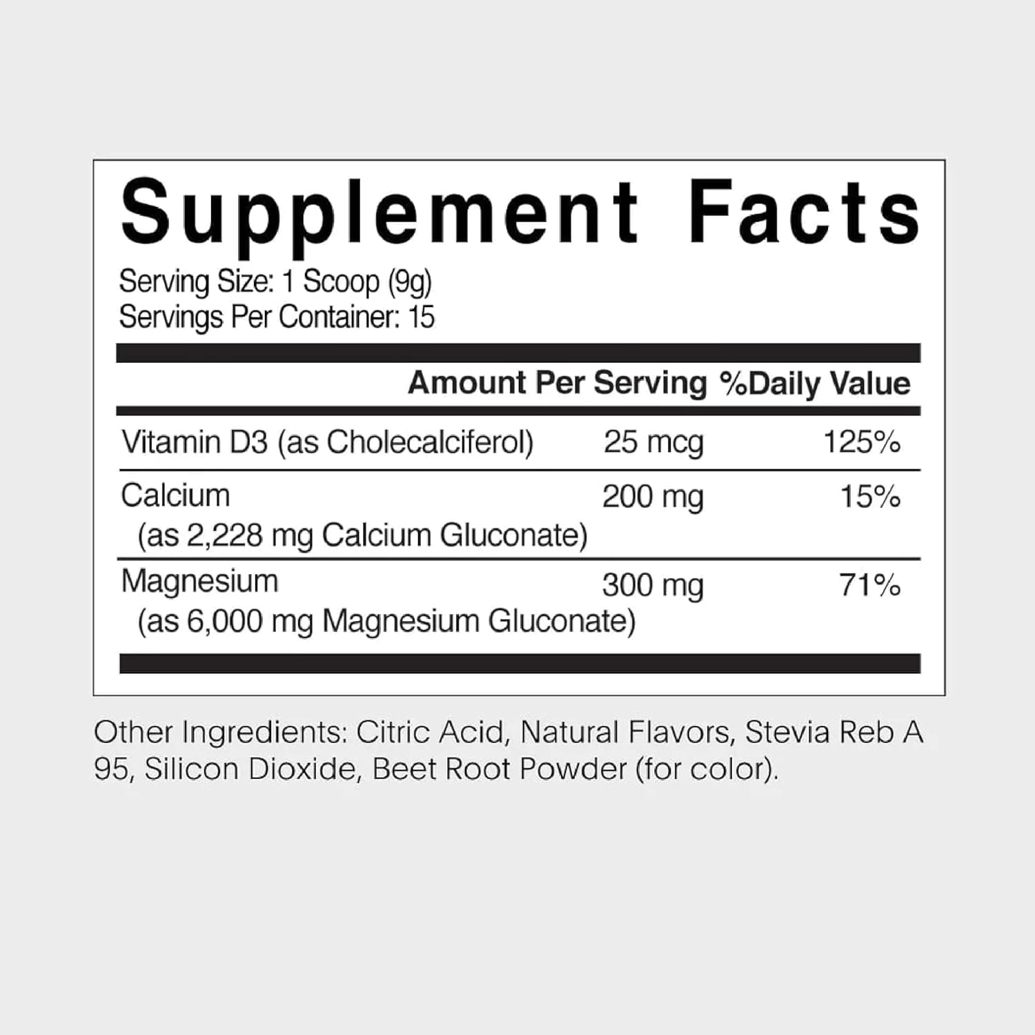 NATALIST Magnesium Plus Drink Mix - Complete Women's Whole Body Replenish & Relax Supplement with Calcium & Vitamin D3 - Raspberry Flavor - 15 Servings