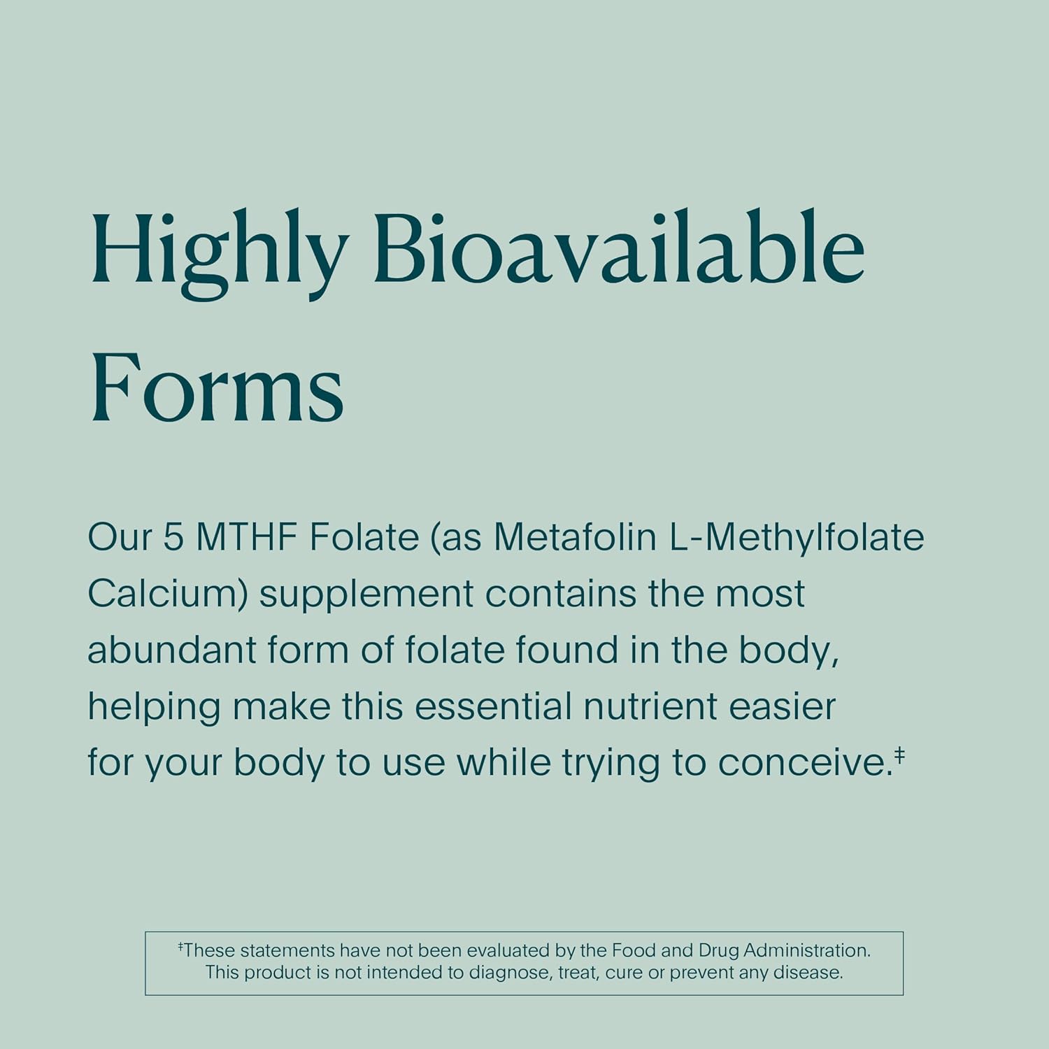 NATALIST MTHF Folate 1000 mcg (L-5-MTHF) Tablets for Women's Fertility & Pregnancy - Vegan, Gluten-Free Daily Supplement for Reproductive Health & Fetal Development