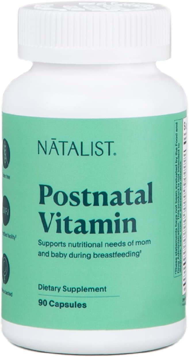 NATALIST Postnatal Vitamin & Breastfeeding Nutrition for Mom & Baby - 90 Capsules for Daily Wellness & Energy Support