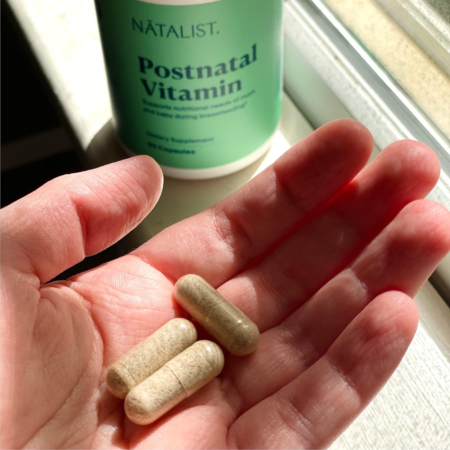 NATALIST Postnatal Vitamin & Breastfeeding Nutrition for Mom & Baby - 90 Capsules for Daily Wellness & Energy Support