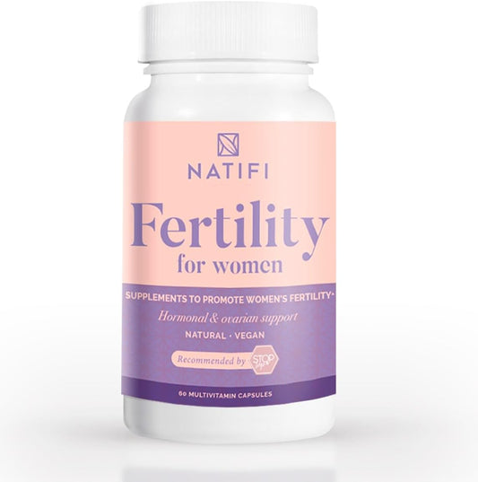 Natifi Conception Fertility Prenatal Vitamins - 60 Capsules for Women - Regulate Cycles, Balance Hormones, Aid Ovulation - with Folic Acid, Myo Inositol, Vitex for Healthier Pregnancy