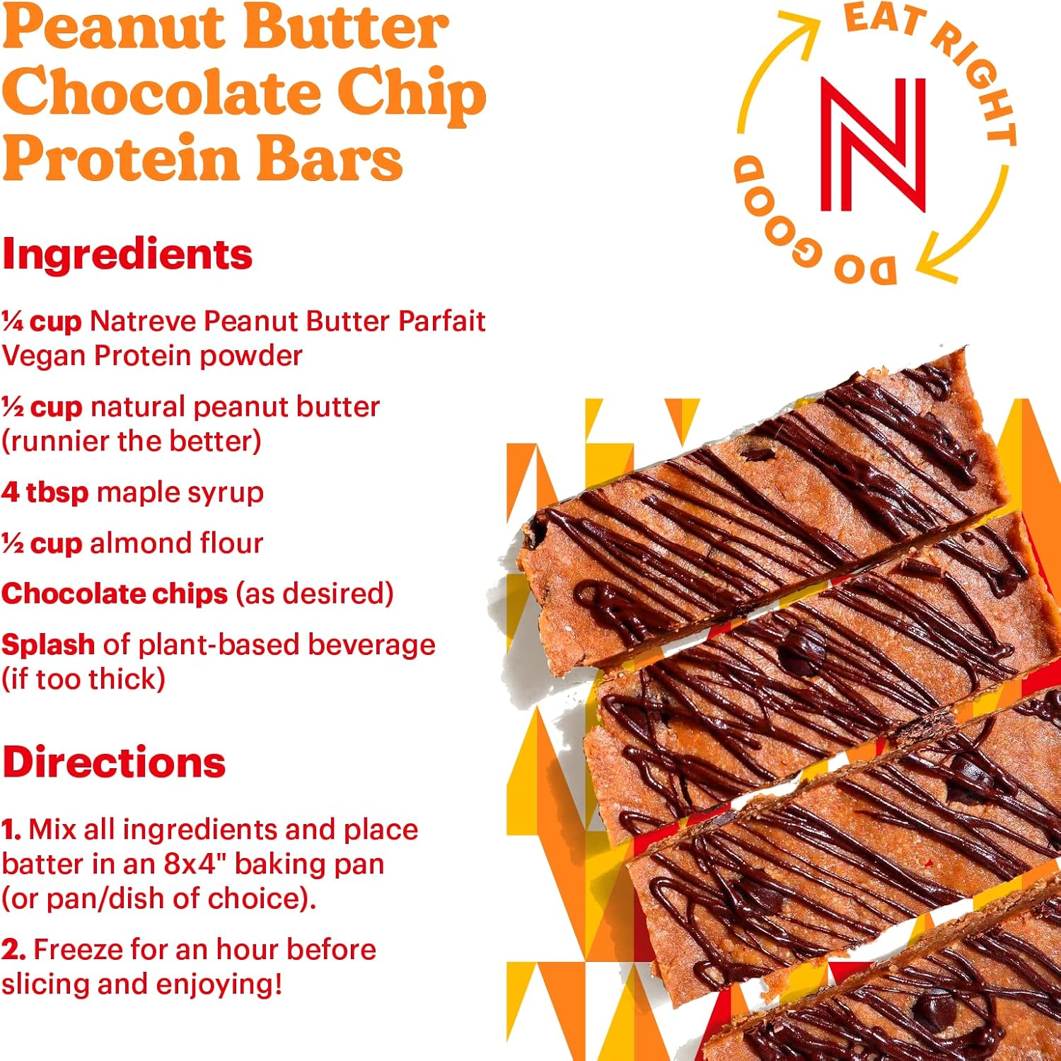 Natreve Peanut Butter Parfait Vegan Protein Powder - 25g Plant-Based Protein with Probiotics and Amino Acids, Gluten-Free - 18 Servings