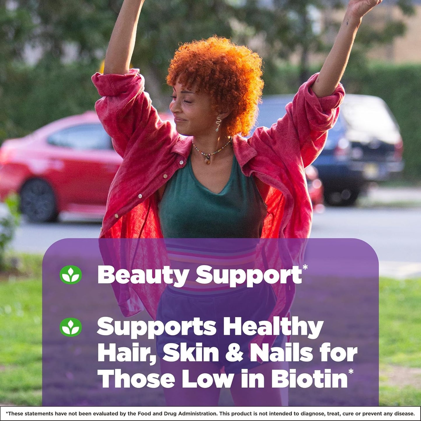 Natrol Beauty Biotin 1000mcg Dietary Supplement for Hair, Skin, Nails - 1200 Tablets, 100 Day Supply