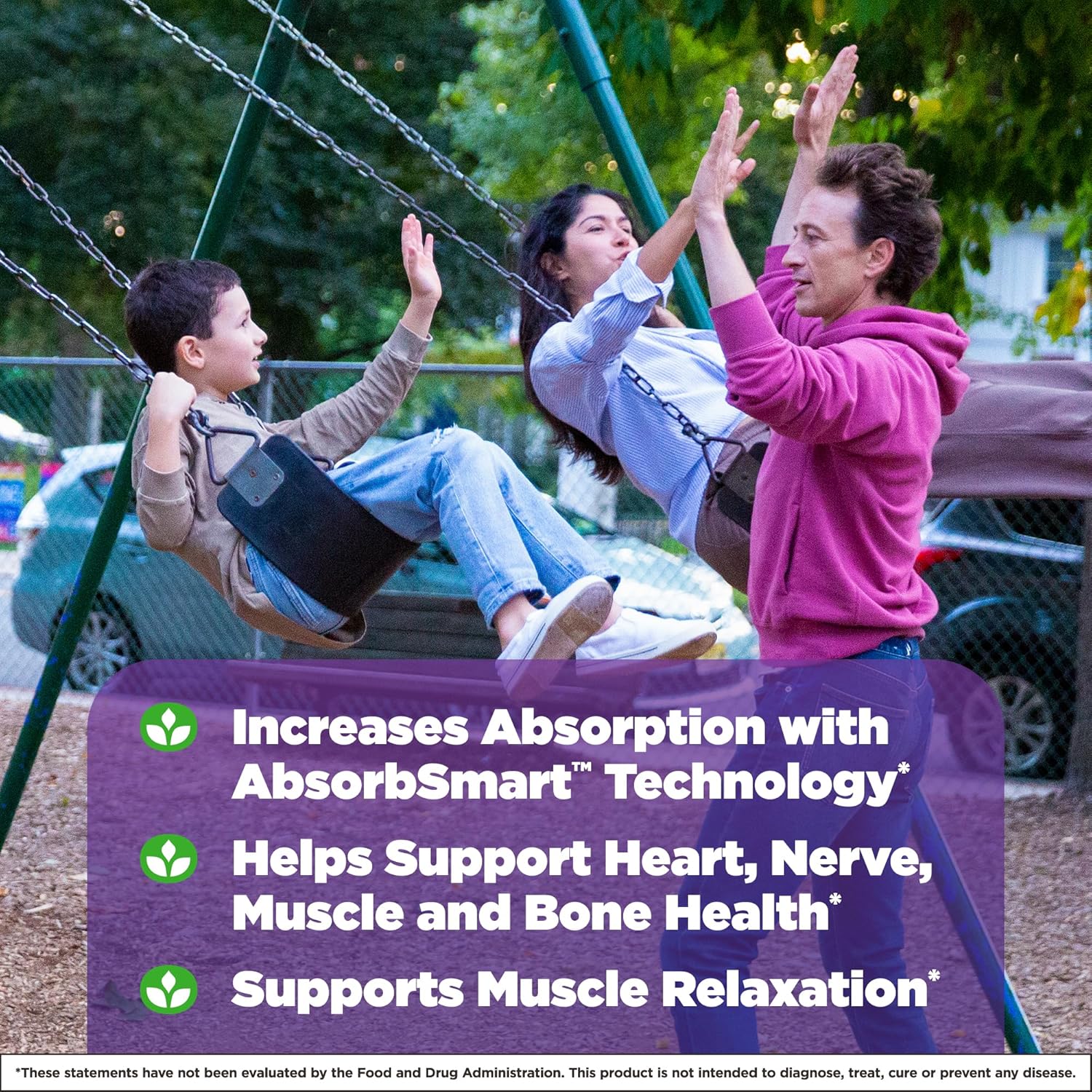 Natrol High Absorption Magnesium Chewable Tablets - 250 mg, Cranberry Apple Flavor, 60 Count - Supports Heart, Nerve, Muscle, Bone Health - 30 Day Supply