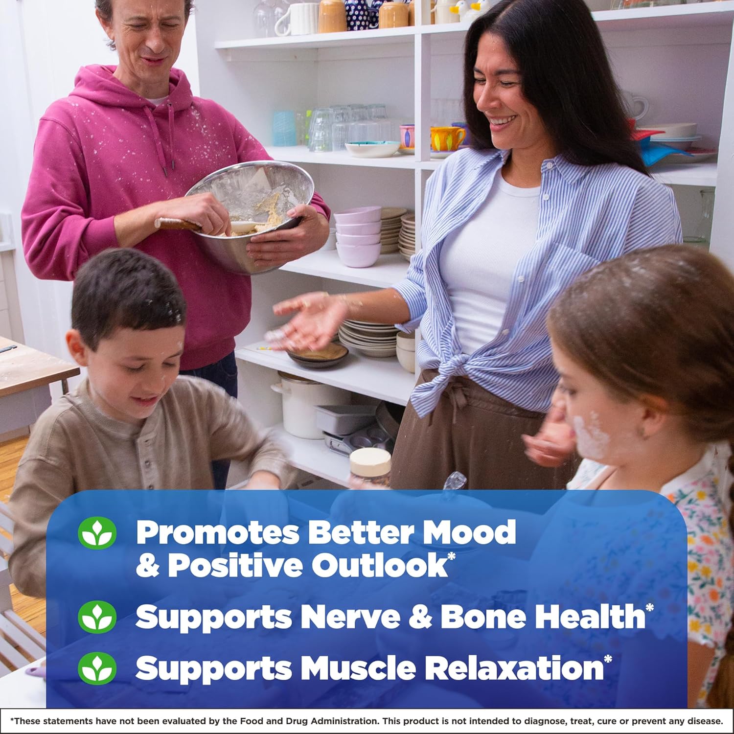 Natrol Mood + Stress Magnesium Blend with Potassium, Cherry-Flavored Powder, 45-Day Supply