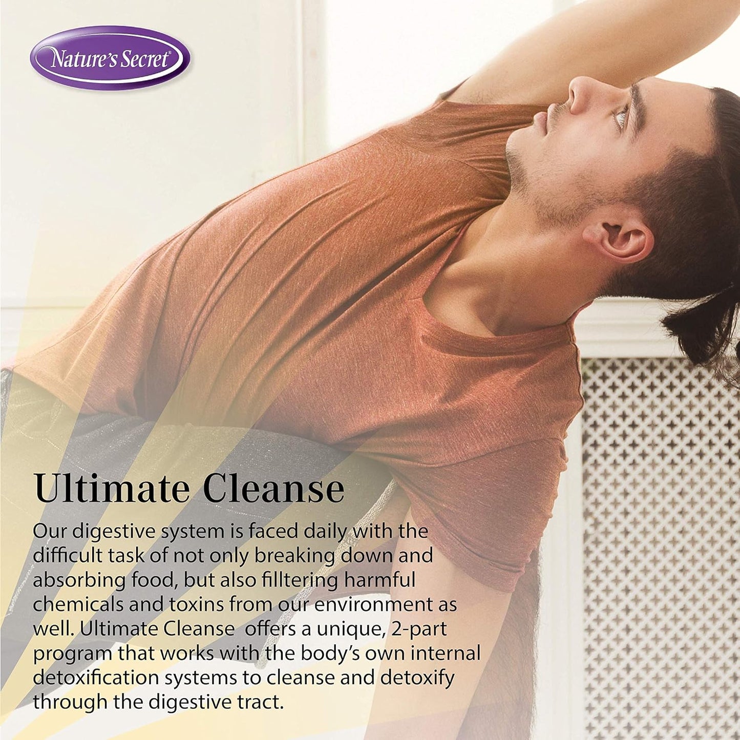 Natural 2-Part Total Body Detox Cleanse - Supports Digestion, Colon Health & Regularity - Multi-Herb & Multi-Fiber Formula - 240 Tablets