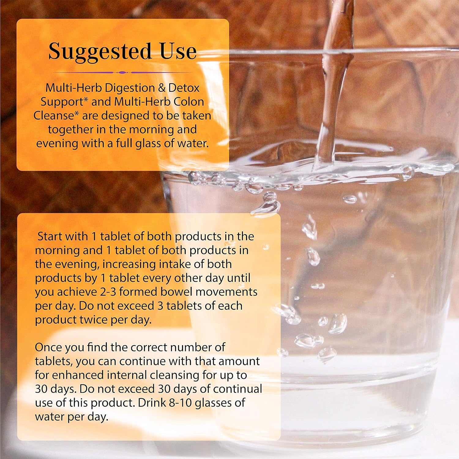 Natural 2-Part Total Body Detox Cleanse - Supports Digestion, Colon Health & Regularity - Multi-Herb & Multi-Fiber Formula - 240 Tablets