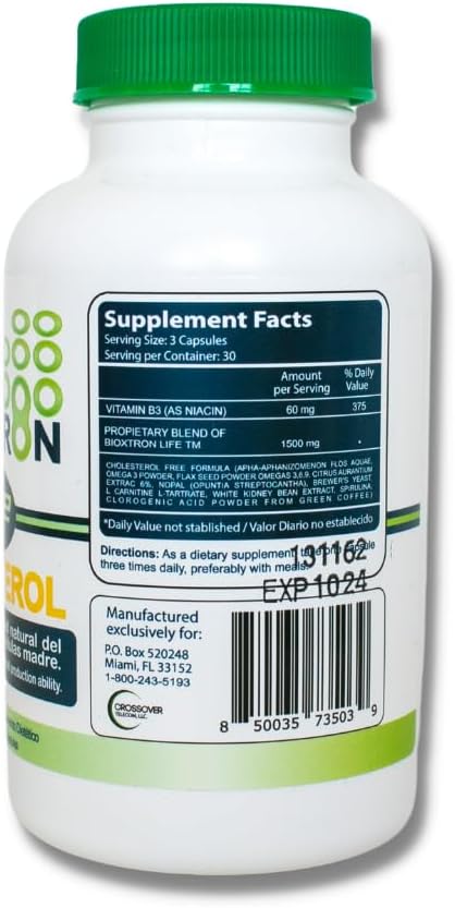 Natural AFA Stem Cell Supplement for Cholesterol & Immune Support - Promotes Stem Cell Production, Healthy Joints & Muscles - 90 Capsules
