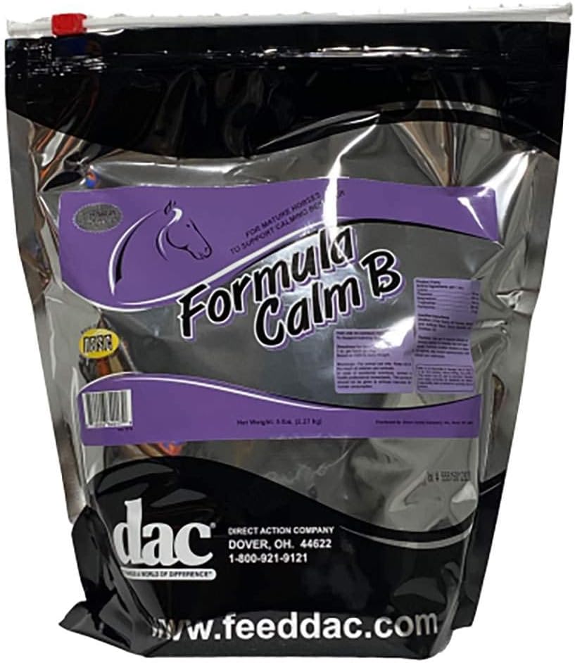 Natural Anxiety Relief Supplement - DAC Formula Calm B for Stress & Relaxation - Herbal Blend with Vitamins B for Calming Support