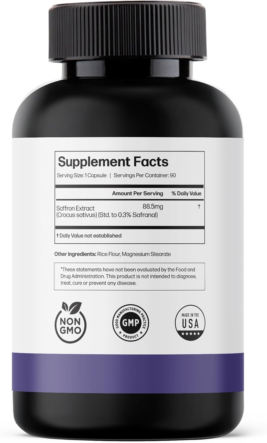 Natural Appetite Suppressant for Weight Loss - Saffron Extract Capsules for Men & Women - Energy & Mood Booster - 180 Pills