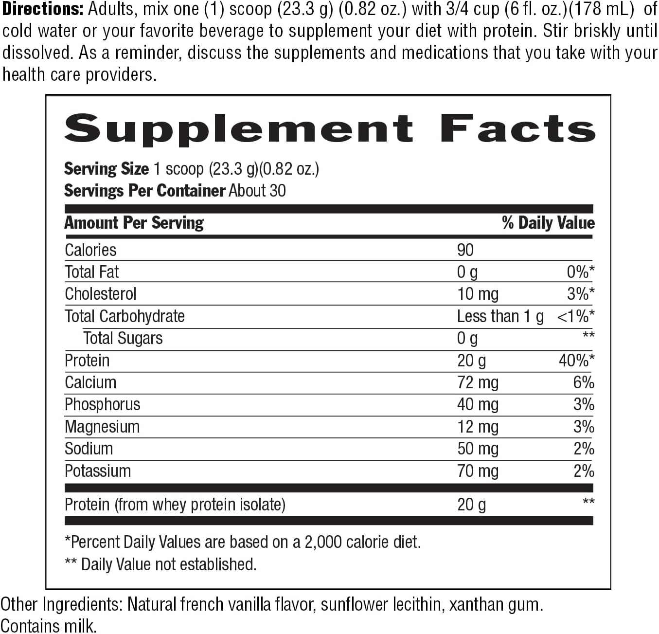 Natural Biochem Whey Protein Powder - 20g Protein for Muscle Support & Intense Workouts - 24.6 oz