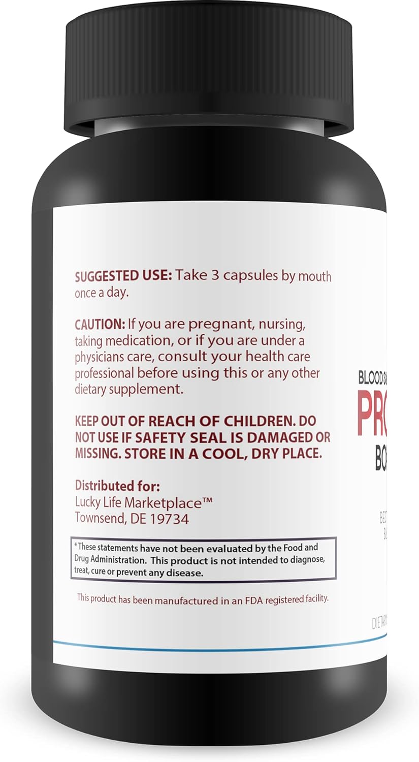 Natural Blood Health Support Supplement with Berberine, Cinnamon, and Zinc for Improved Blood Flow