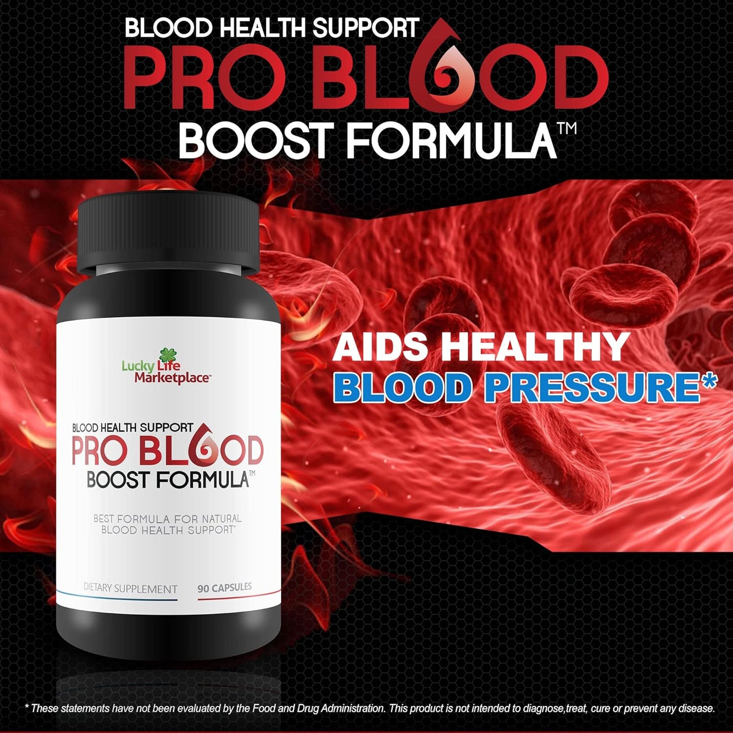 Natural Blood Health Support Supplement with Berberine, Cinnamon, and Zinc for Improved Blood Flow