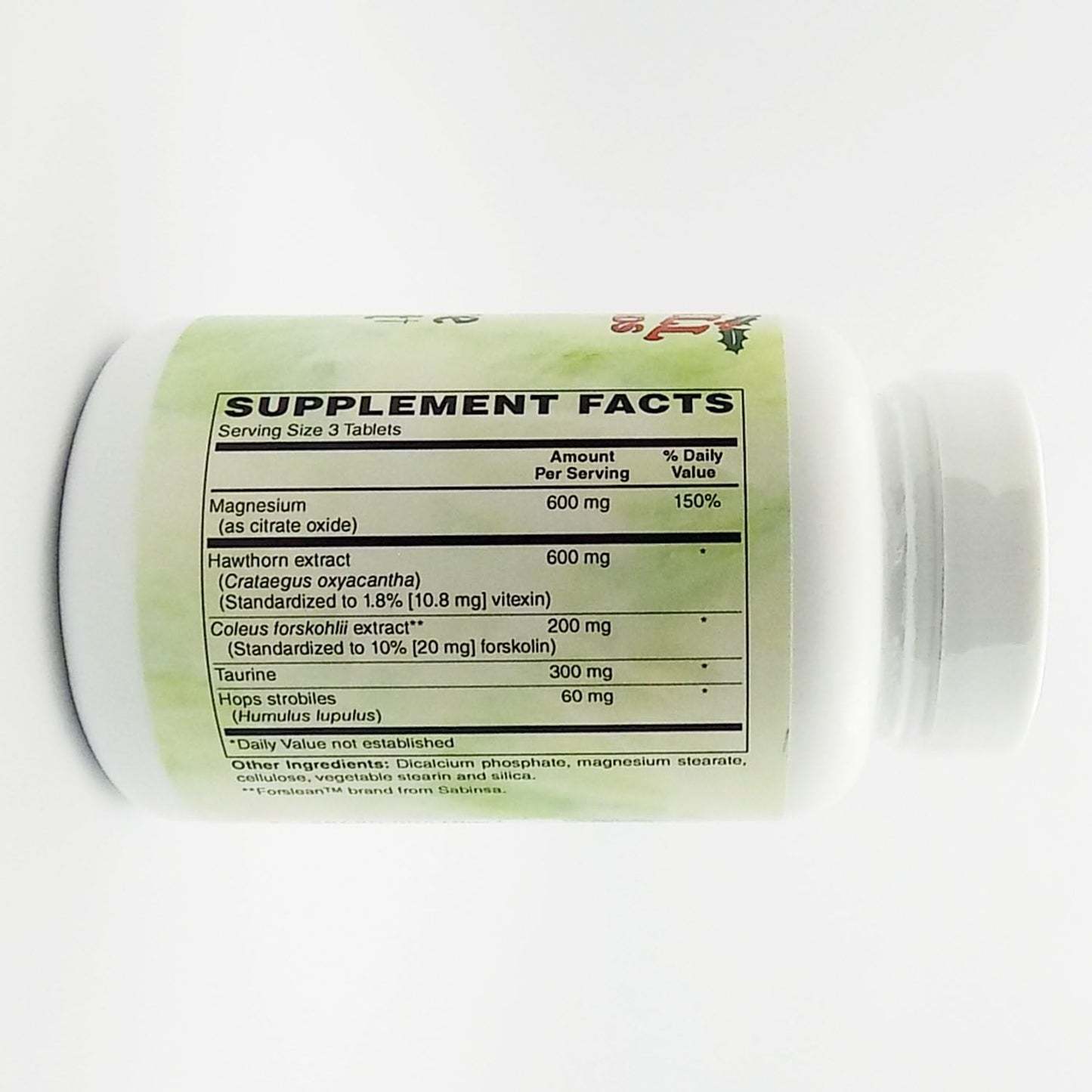 Natural Blood Pressure Support Supplement - 90 Tablets by Holly Hill Health Foods