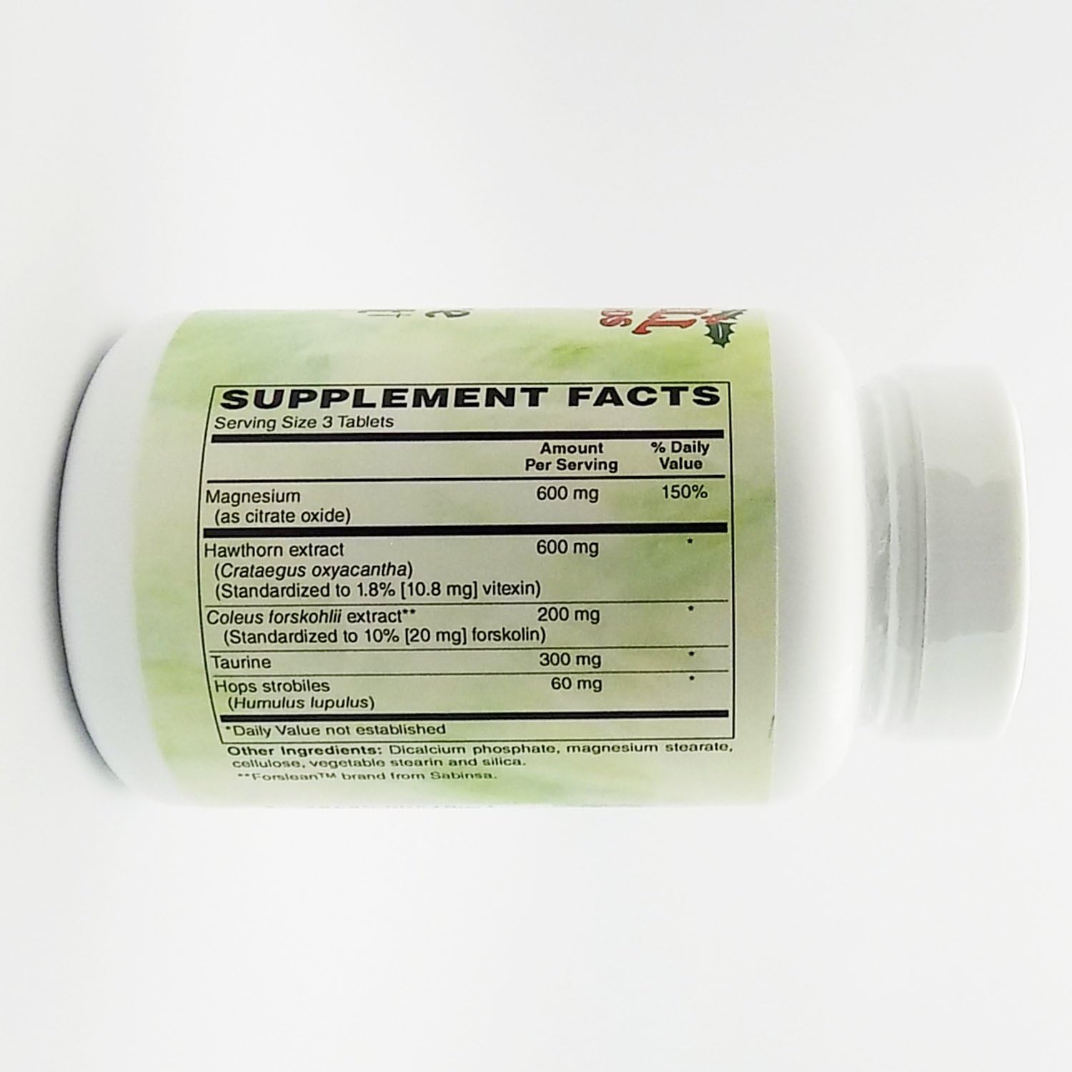 Natural Blood Pressure Support Supplement - 90 Tablets by Holly Hill Health Foods