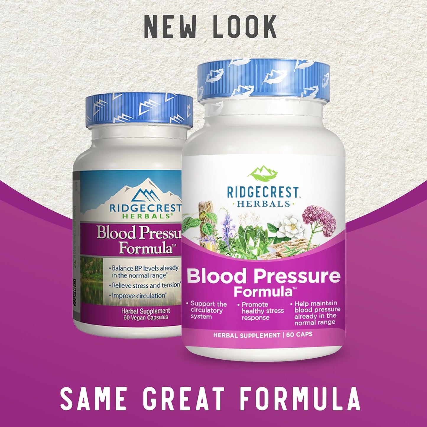 Natural Blood Pressure Support Supplement with 12 Herbs including Poria Mushroom, Gastrodia, Gardenia - Promotes Heart and Circulation Health - 60 Capsules