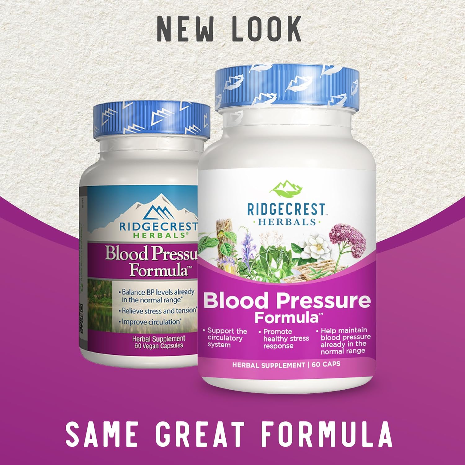 Natural Blood Pressure Support Supplement with 12 Herbs including Poria Mushroom, Gastrodia, Gardenia - Promotes Heart and Circulation Health - 60 Capsules
