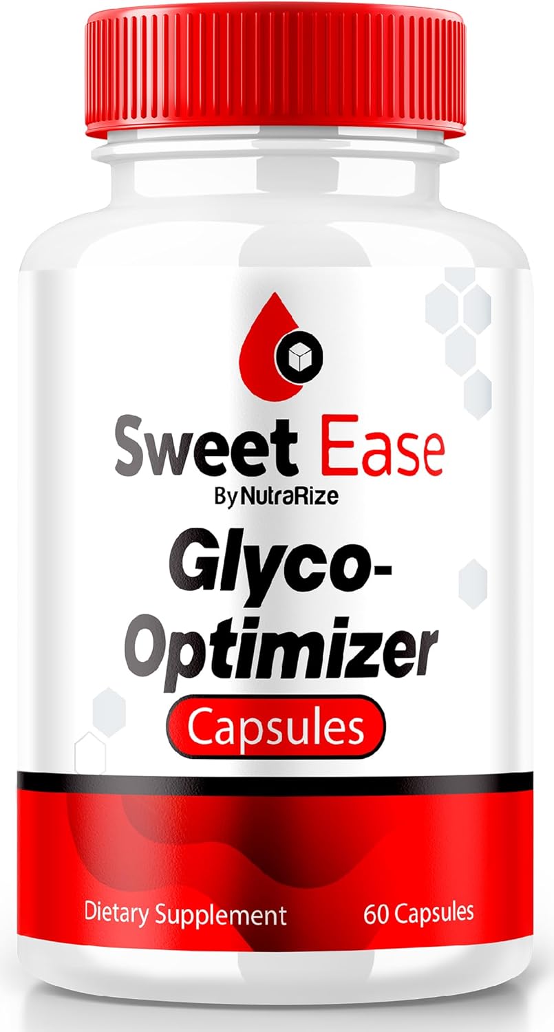 Natural Blood Sugar Support Capsules - NutraRize Sweet Ease Glyco Optimizer for Glycogen Pressure Relief (60 Pills)