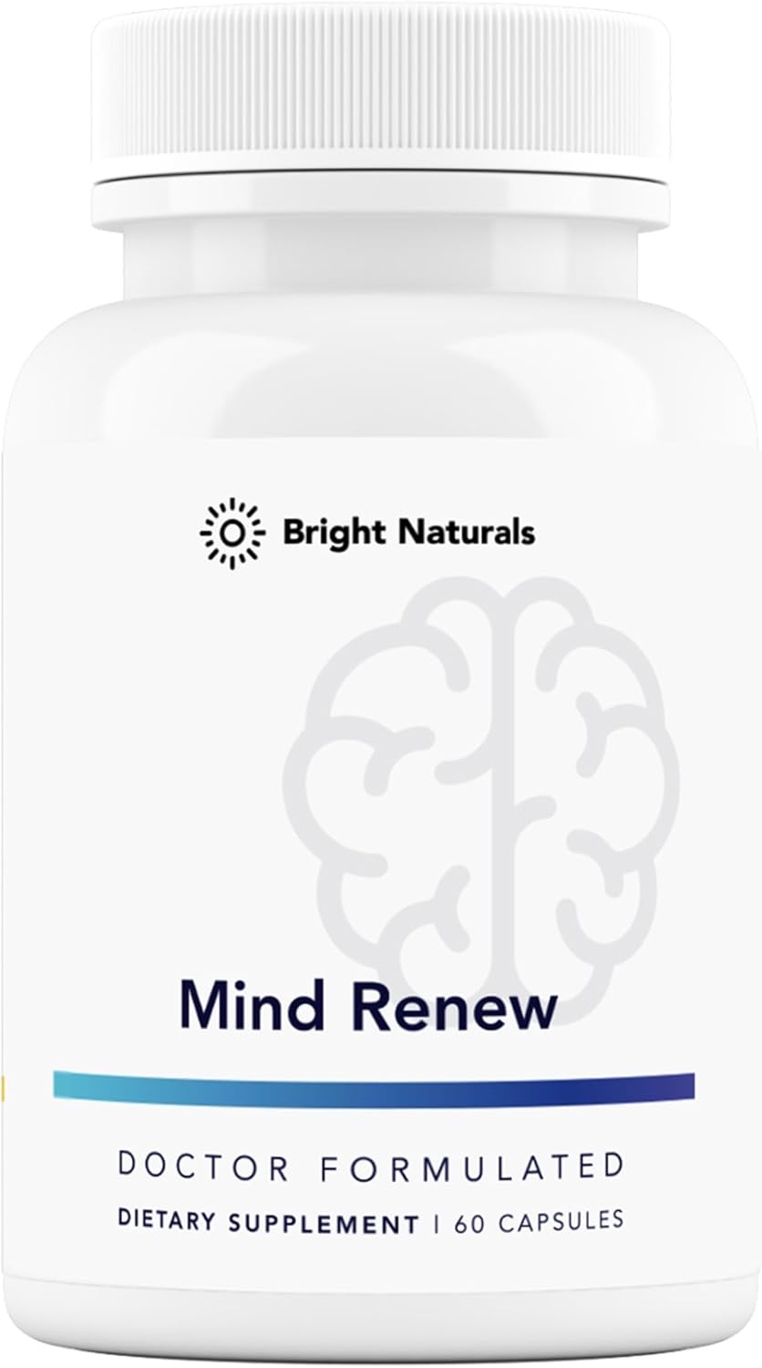 Natural Brain Supplement for Memory, Focus, and Cognition - Lion's Mane & Ginkgo Biloba - Made in USA - 60 Capsules