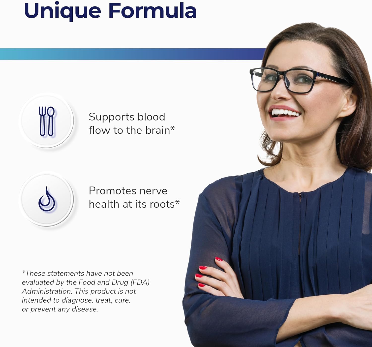 Natural Brain Supplement for Memory, Focus, and Cognition - Lion's Mane & Ginkgo Biloba - Made in USA - 60 Capsules