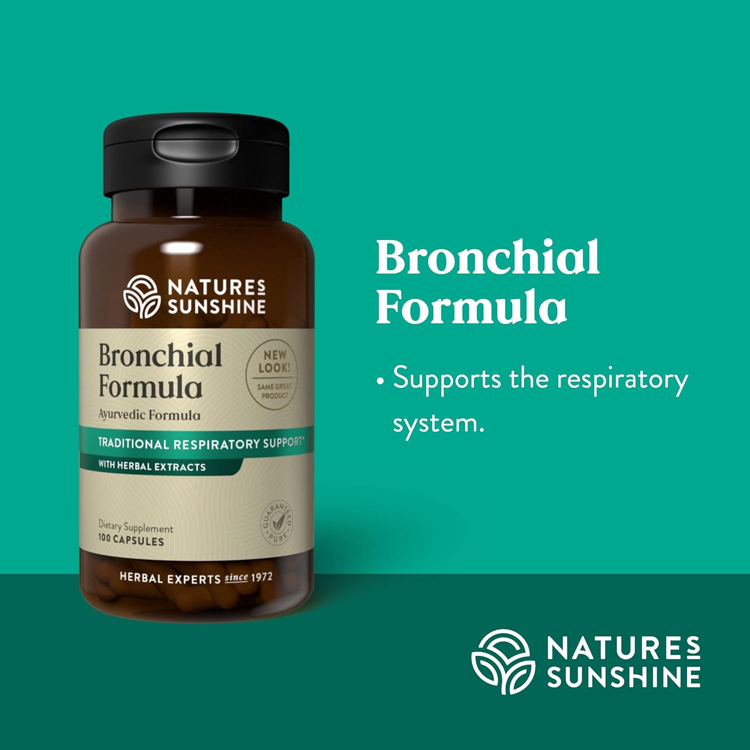 Natural Bronchial Support Supplement - 100 Capsules by Nature's Sunshine