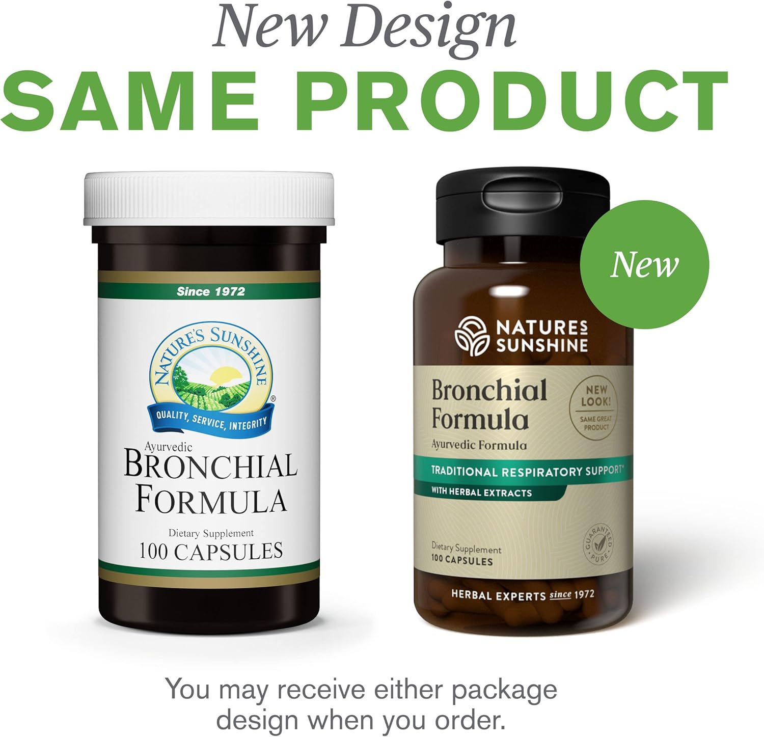 Natural Bronchial Support Supplement - 100 Capsules by Nature's Sunshine
