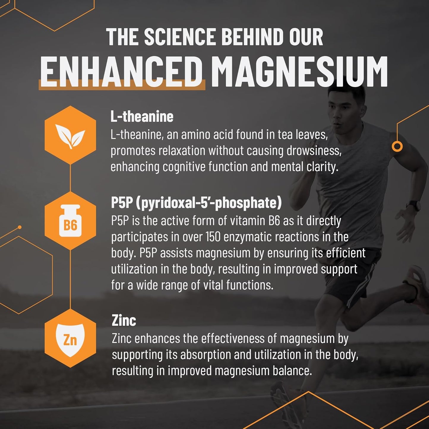 Natural Calm Magnesium Supplement with Theanine, P5P, Zinc, and Glycine - 6 Forms of Magnesium for Relaxation