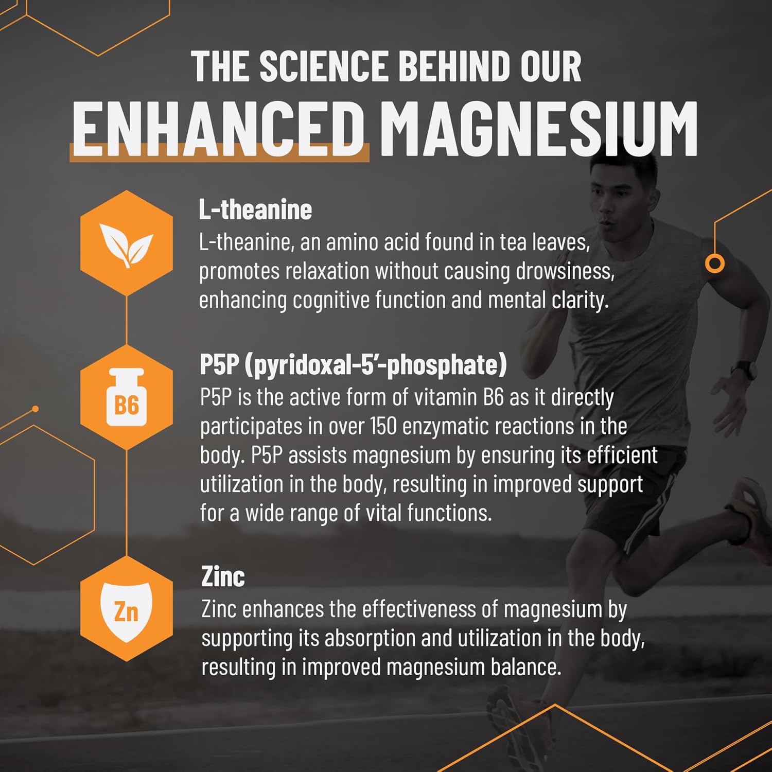 Natural Calm Magnesium Supplement with Theanine, P5P, Zinc, and Glycine - 6 Forms of Magnesium for Relaxation