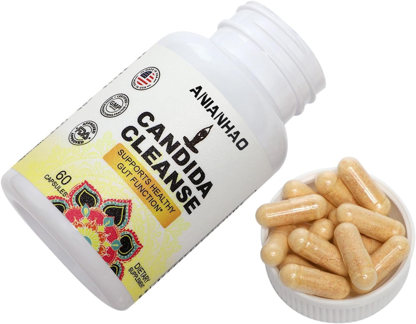 Natural Candida Cleanse with Herbs, Probiotics, and Antifungal Ingredients