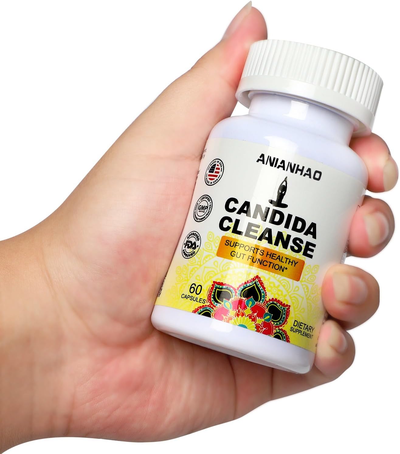 Natural Candida Cleanse with Herbs, Probiotics, and Antifungal Ingredients