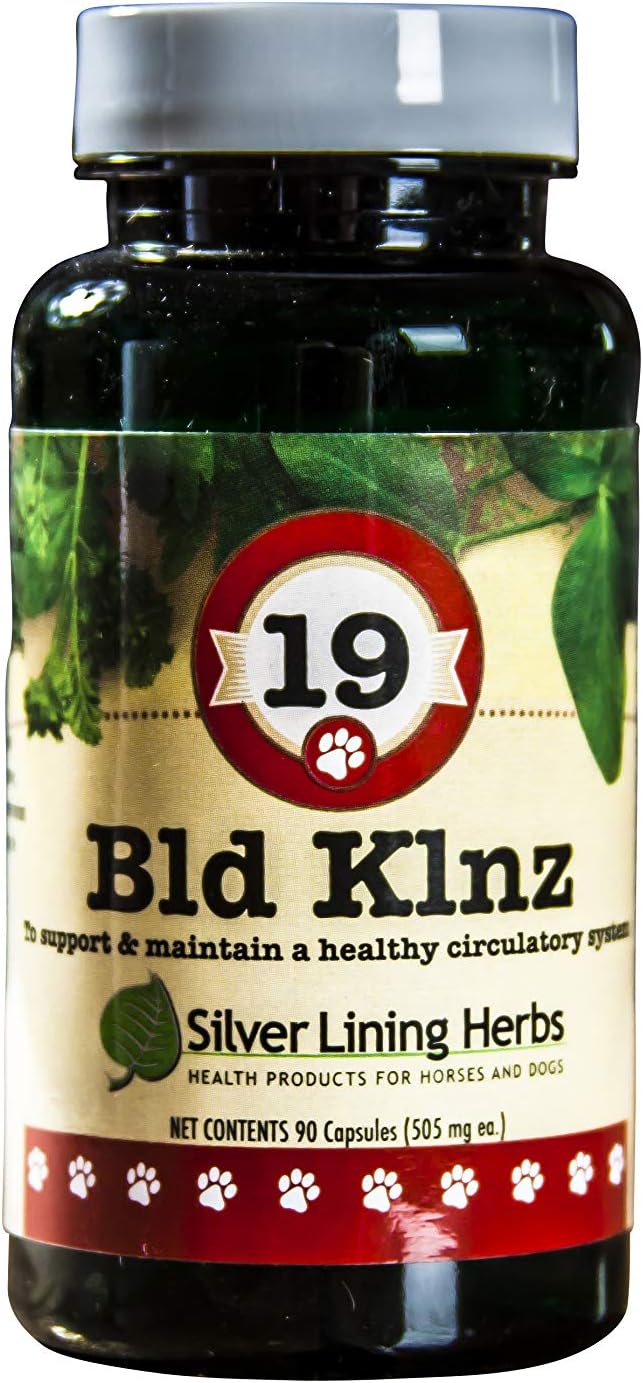 Natural Canine Health Support Capsules - Herbal Blend for Normal Blood Values and Circulatory System - 90 ct