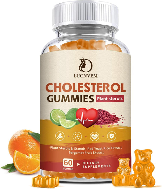 Natural Cholesterol Complex Gummies - Maintain Healthy Levels - 30 Day Supply