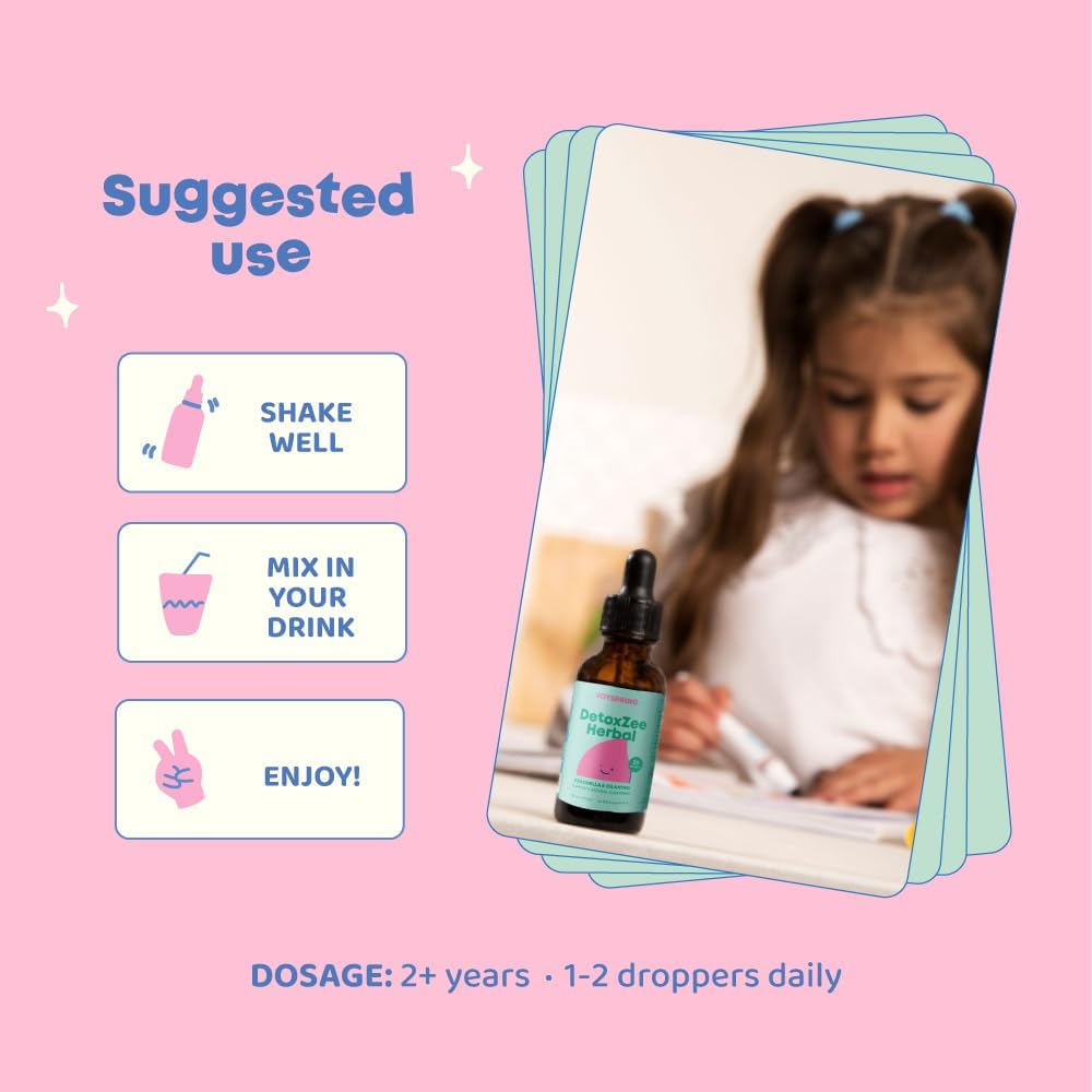 Natural Cilantro Extract Herbal Detox for Kids - Speech & Behavior Support - 1 fl oz