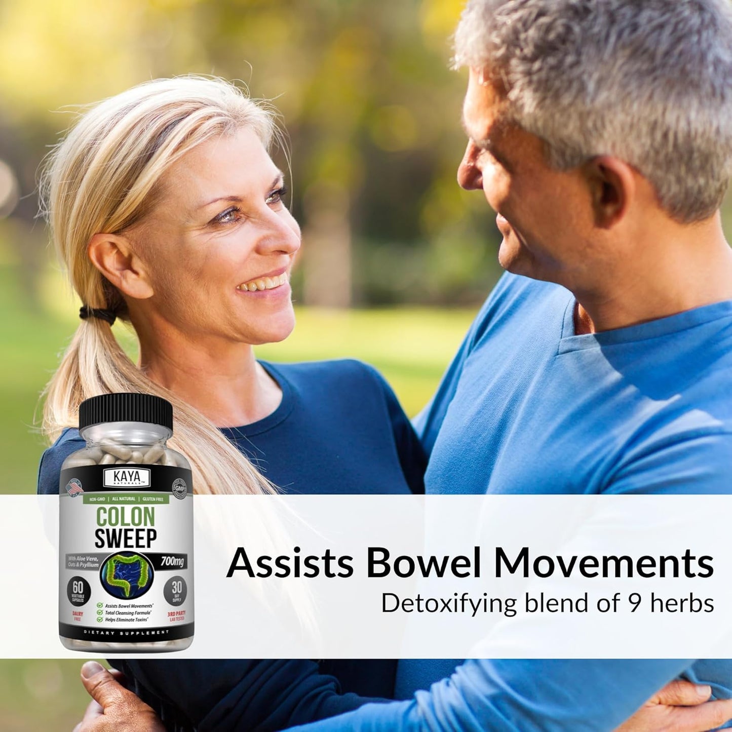 Natural Colon Cleanse Detox Pills for Weight Management - 30 Day Fast-Acting Formula with Herbs & Probiotics - Supports Healthy Bowel Movements - Non-GMO Fiber Supplement - 60 Capsules