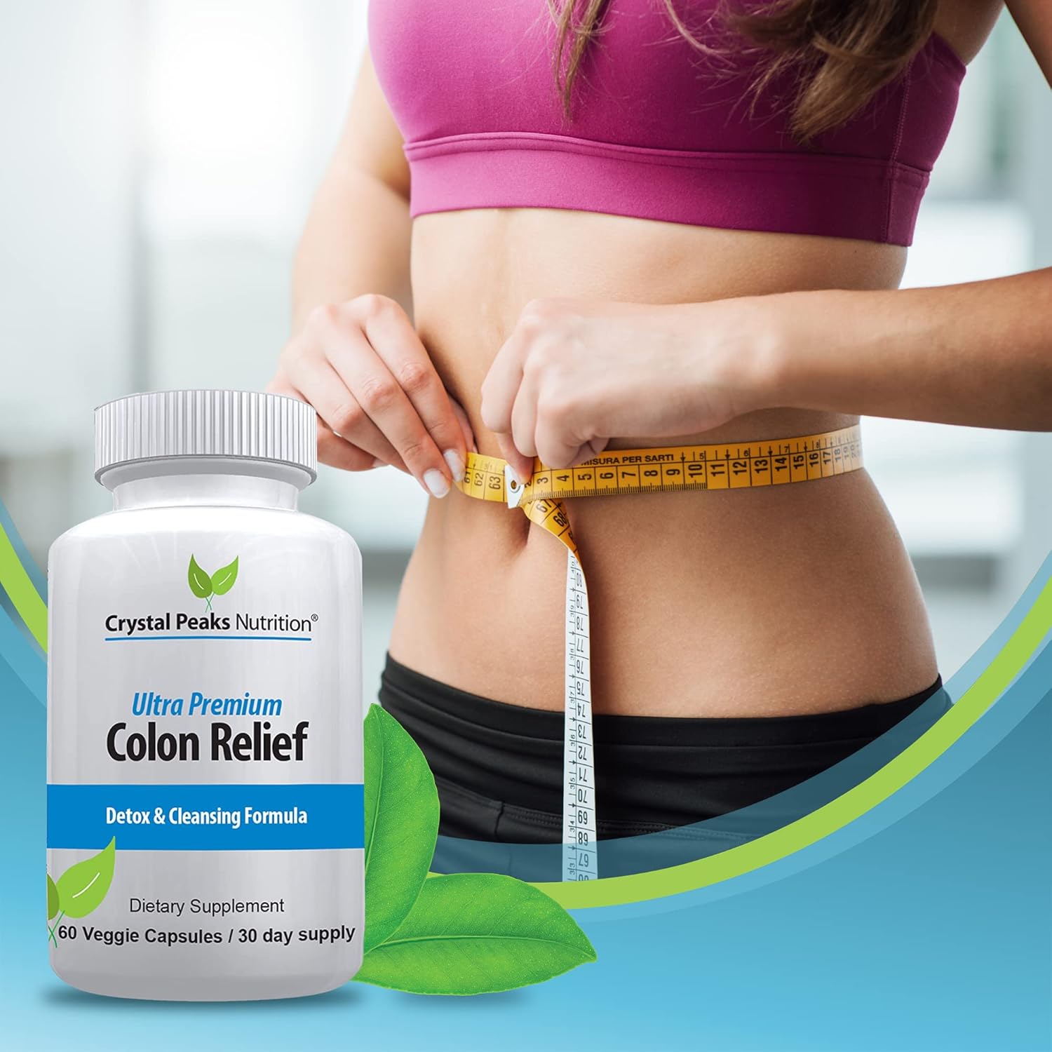 Natural Colon Cleanser Capsules for Constipation Relief - Detox and Gut Cleanse with Cascara Sagrada, Psyllium Husk & Bentonite - 60 Capsules