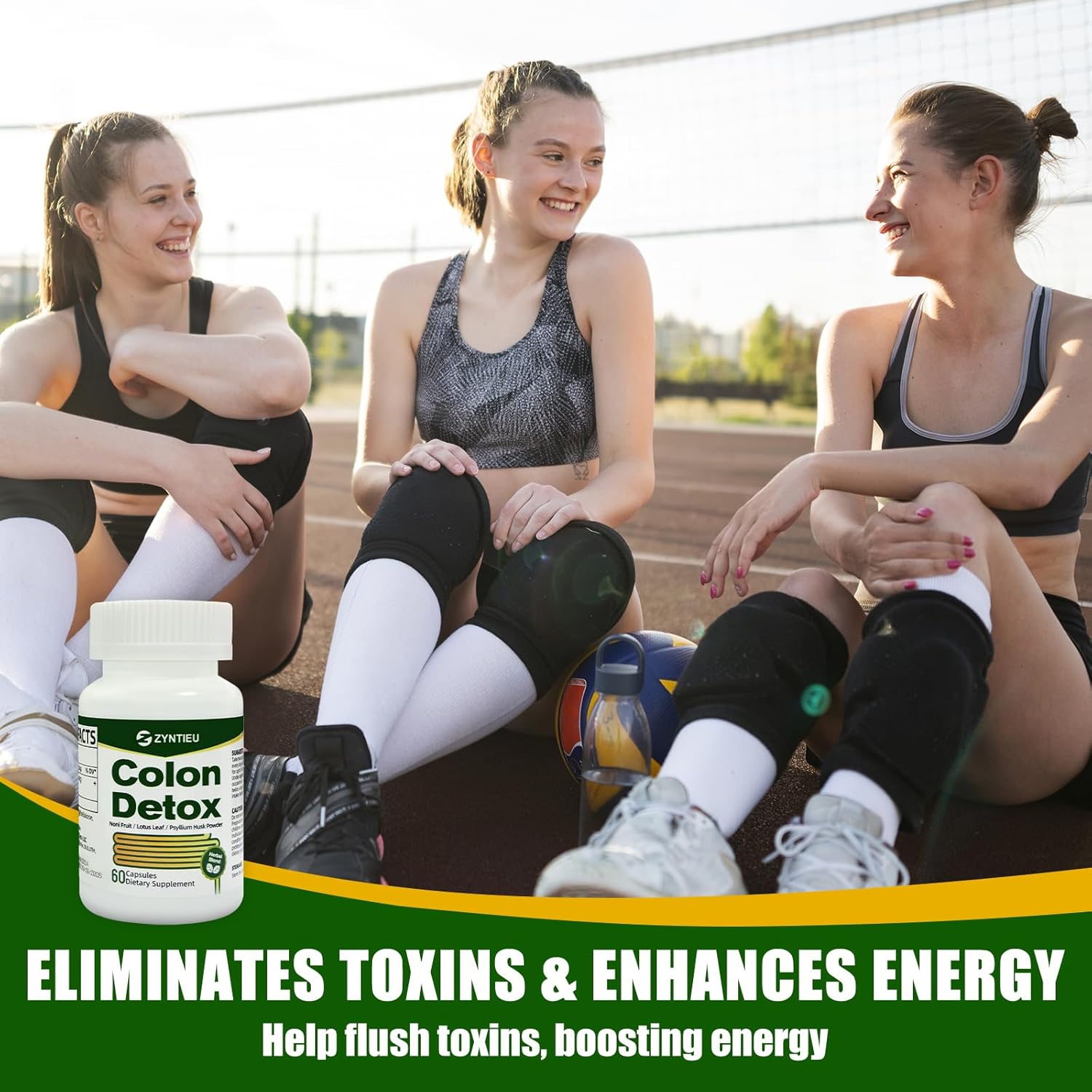 Natural Colon Cleanser Detox Capsules for Constipation Relief - Zyntieu Gut Cleanse Formula