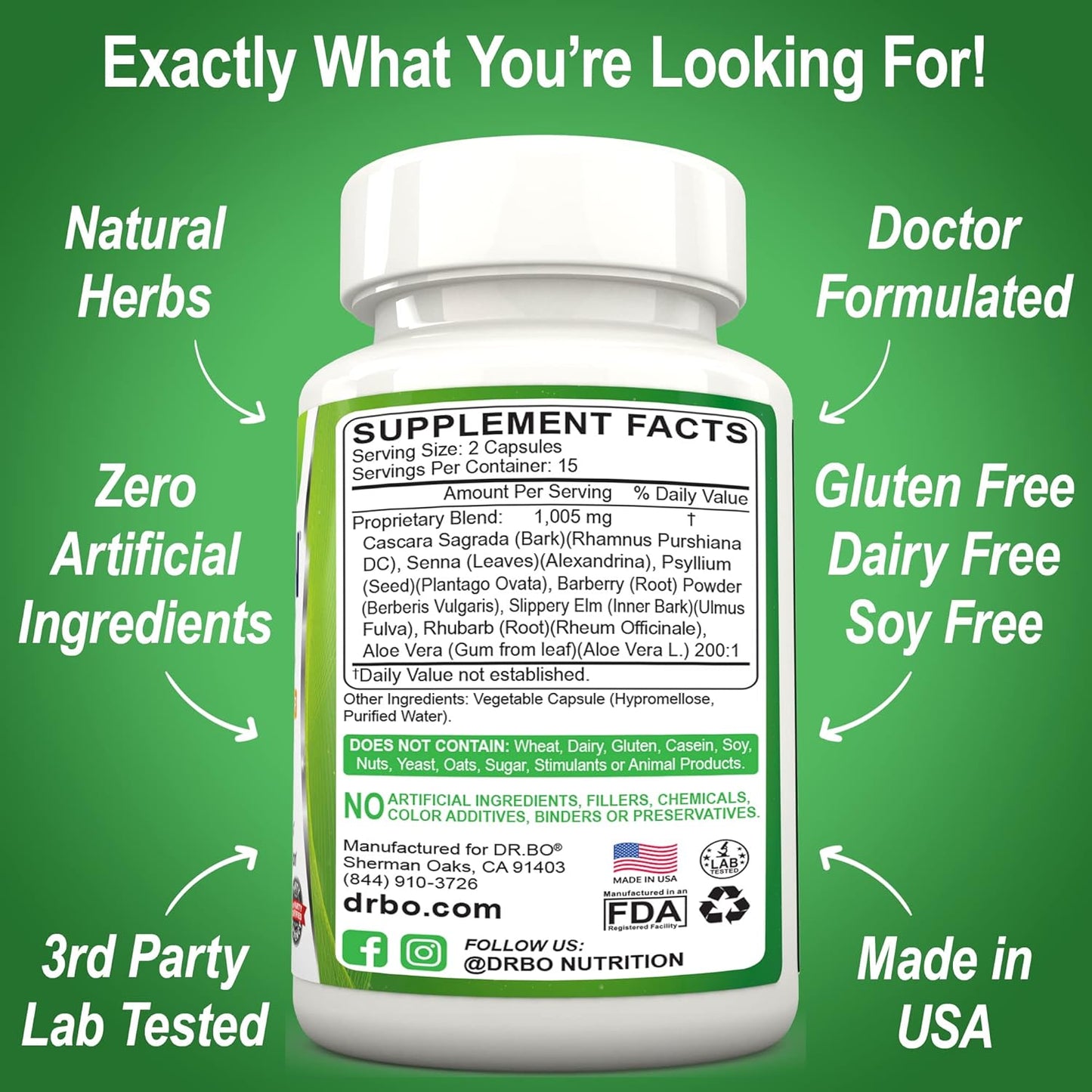 Natural Colon, Kidney & Liver Cleanse Detox Pills - Bowel Cleanser for Bloating & Constipation Relief - Supports Bladder, Urinary Tract & Gallbladder Health