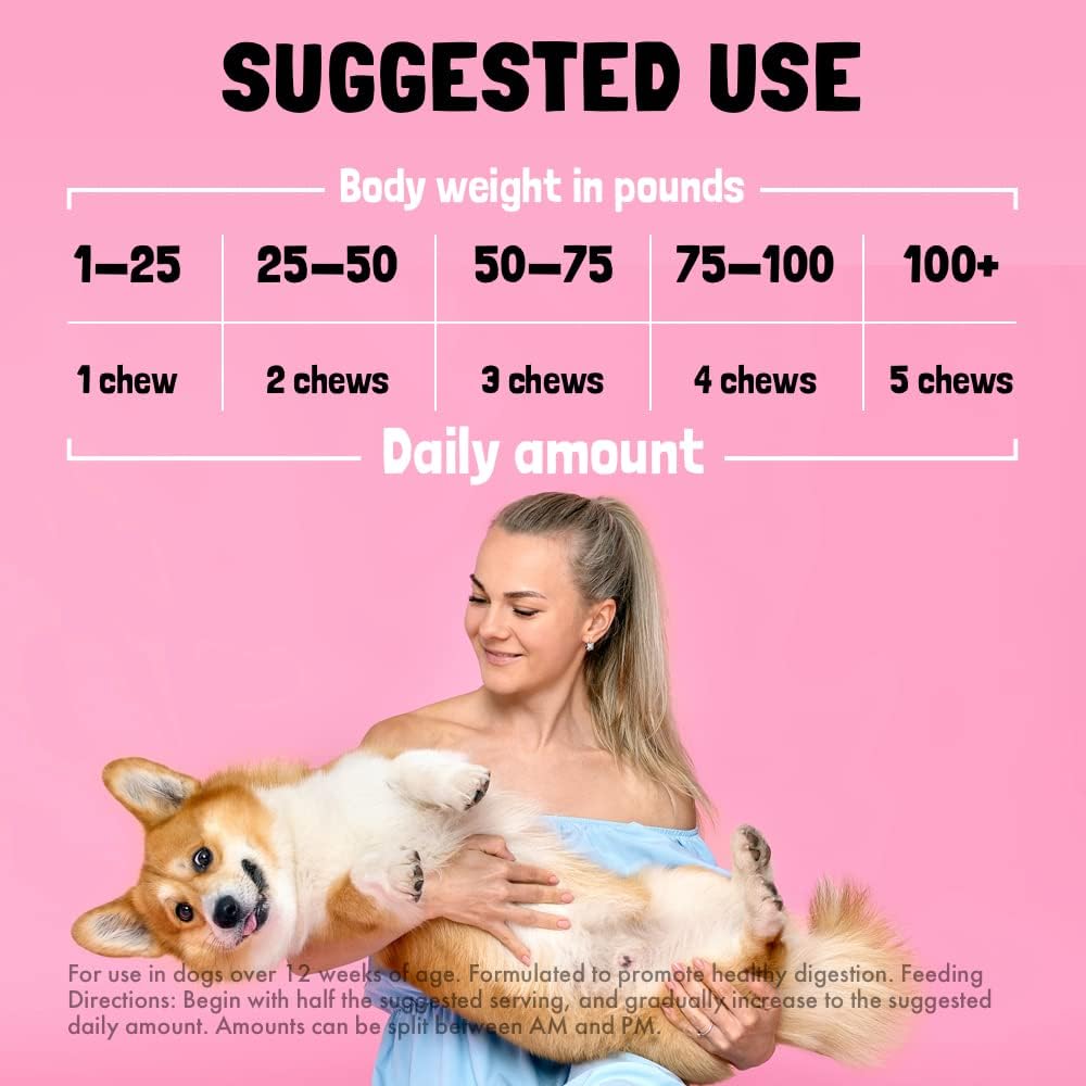 Natural Cranberry UTI Chews for Dogs - Kidney & Bladder Support, D-Mannose, Immune System Booster - 120 Chews