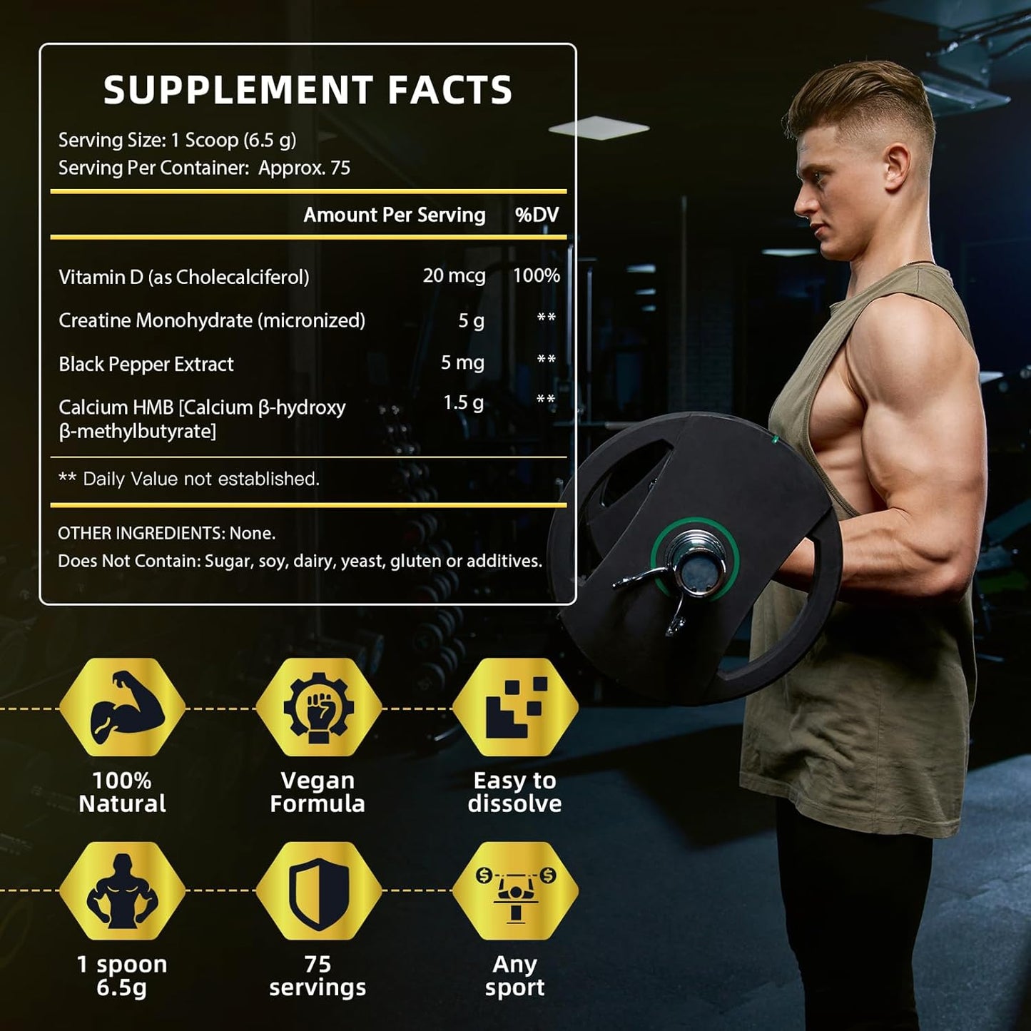 Natural Creatine Supplement for Adult Muscle Growth - NATURE TARGET