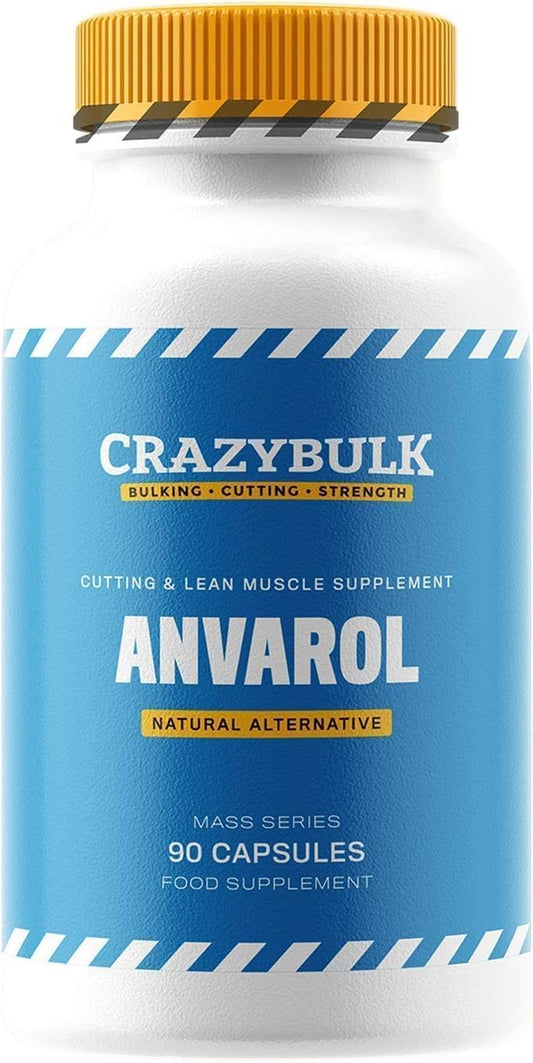 Natural Cutting Supplement for Lean Muscle Growth - ANVAROL (ANAVAR) Alternative, 90 Capsules