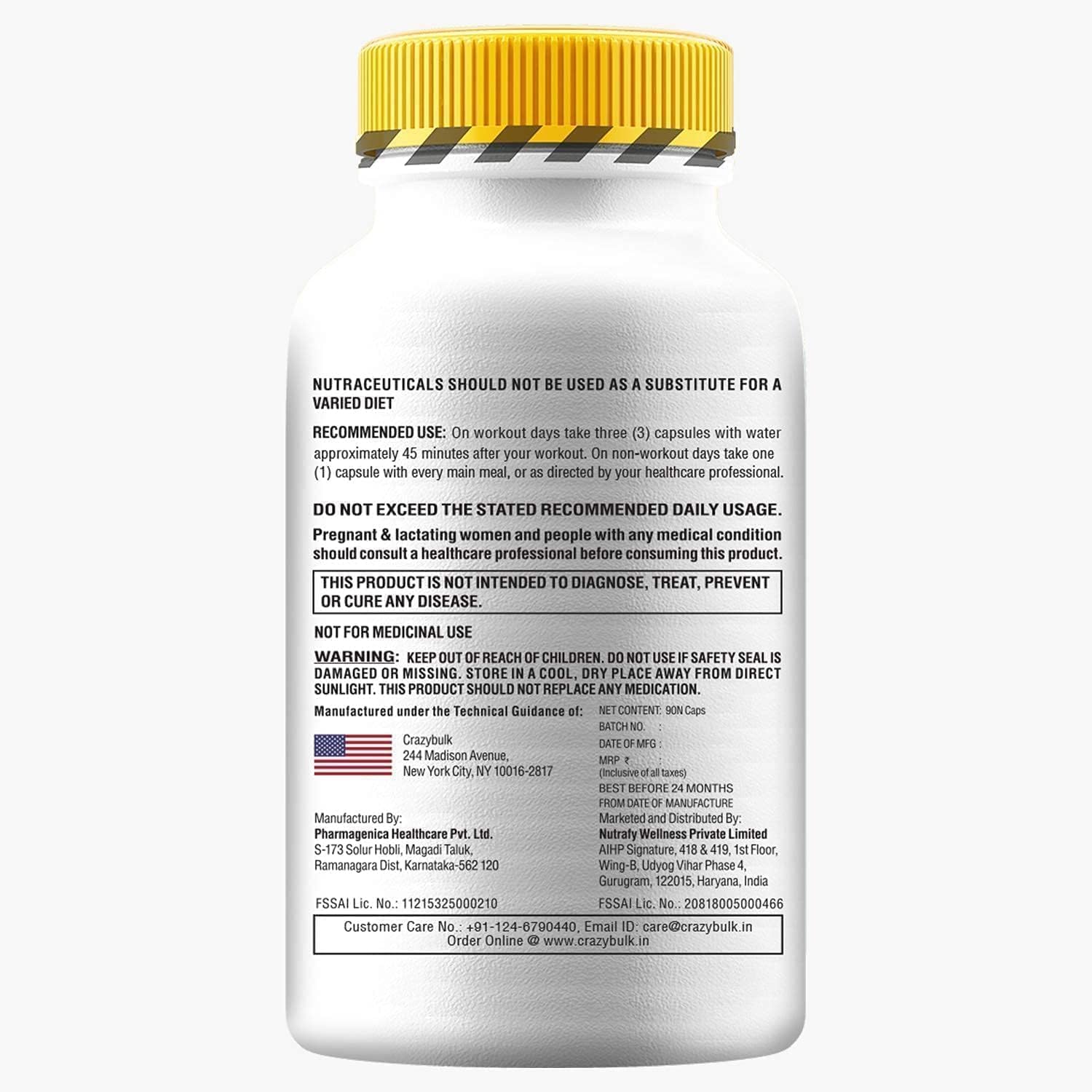 Natural Cutting Supplement for Lean Muscle Growth - ANVAROL (ANAVAR) Alternative, 90 Capsules
